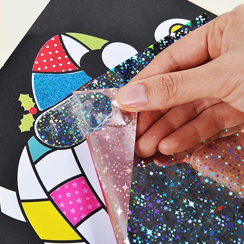 Magical Painting Art Stickers Painting Scrapbook Handmade DIY Transfer Sticker Cartoon Colorful Birthday Gifts for Boy Girl TMZ