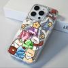 Cartoon Cat Love Love Heart Girl Women Case For Apple iphone 16pro 15 15plus 16 14 13 Pro Max 16e 12 11 7 8 Plus XR Fundas Cover