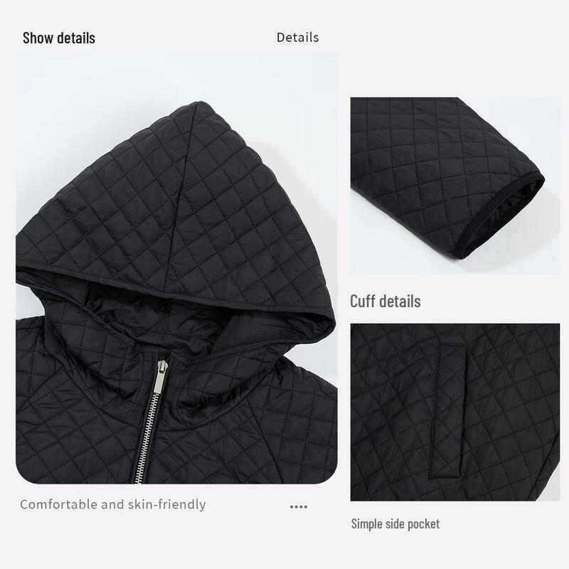 HSTYLE Women's Hooded Quilted Padded Jacket