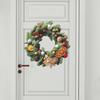 Christmas Wreath Santa Window Wall Stickers Self Adhesive Glass Decals Holiday Home Decoration