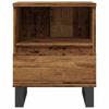 Nightstand Vintage Wood Look 40 X 35 X 50 Cm Engineered Wood