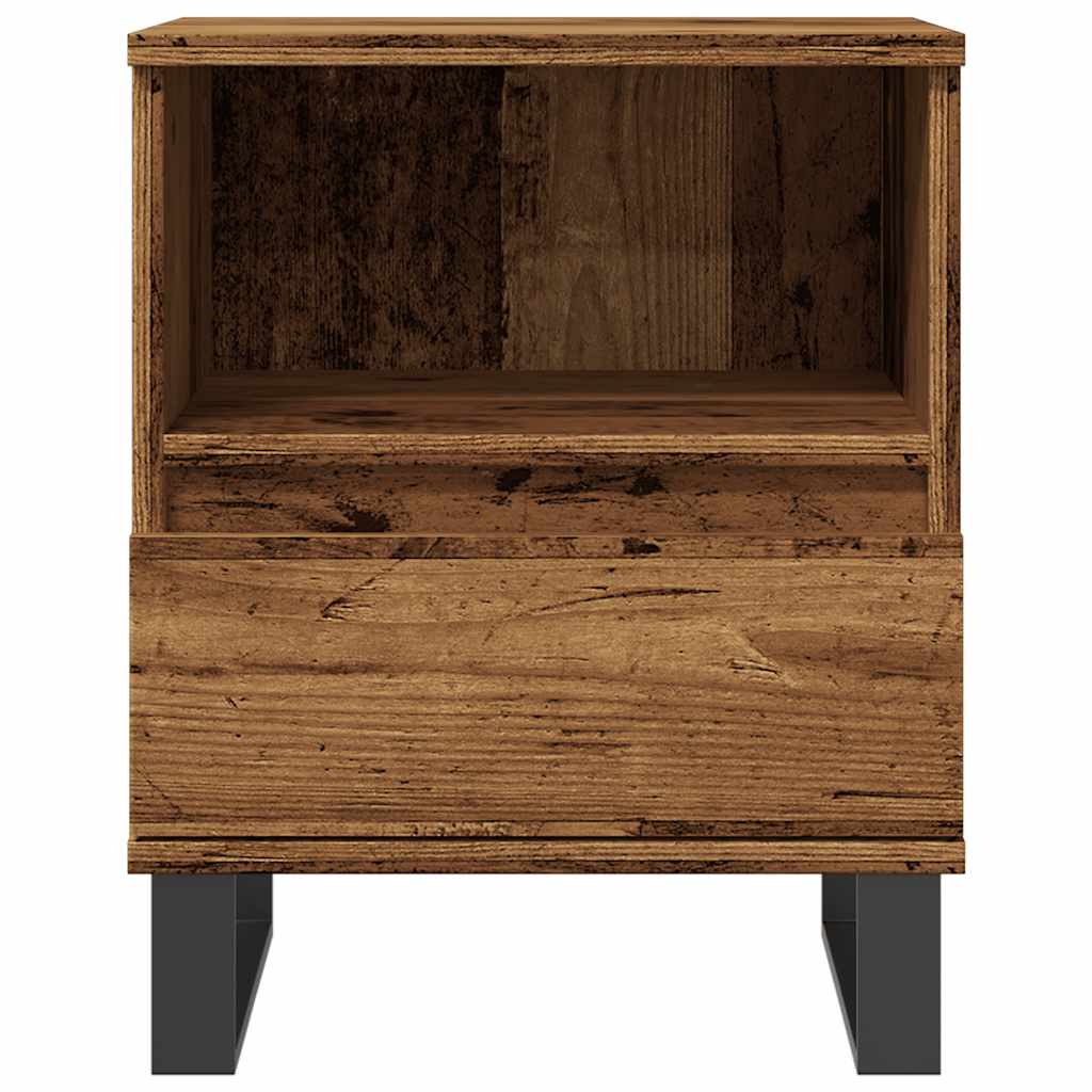 Nightstand Vintage Wood Look 40 X 35 X 50 Cm Engineered Wood