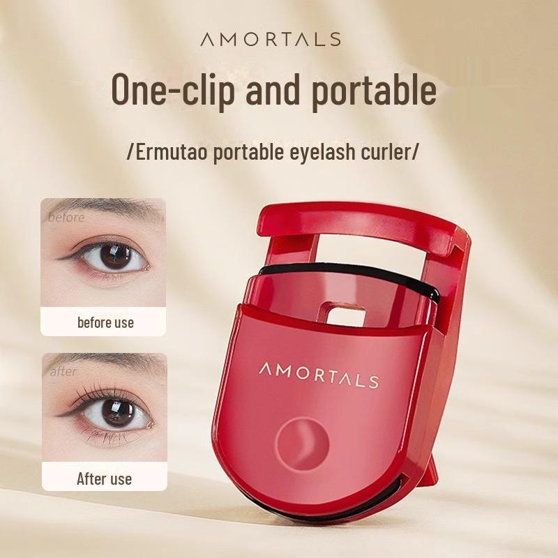 

Ermutao Портативные широкоугольные щипцы для завивки ресниц с длительным сохранением формы и частичным расчесыванием для женщин