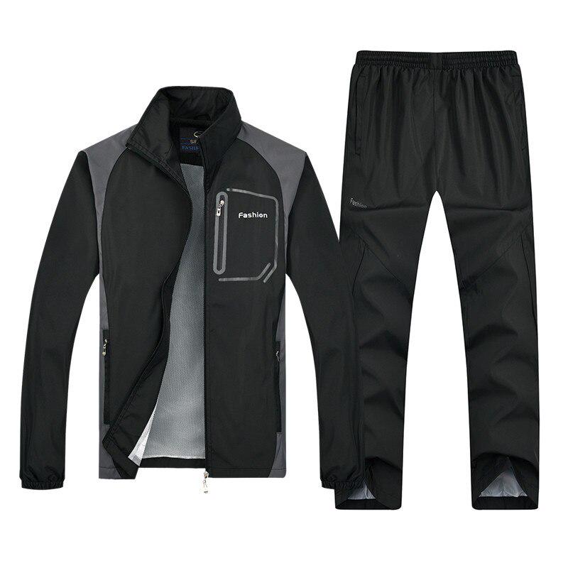 Men's Set Spring Autumn Man Sportswear Sporting Suit Casual Sweatsuit Walking Clothing Tracksuit