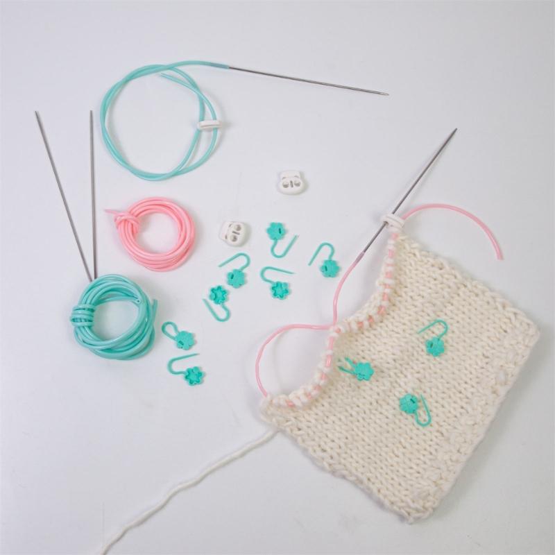Stitching Markers Practical Knitting Needle Stoppers Knitting Stitching Holder Knitting Tool for Craft Project