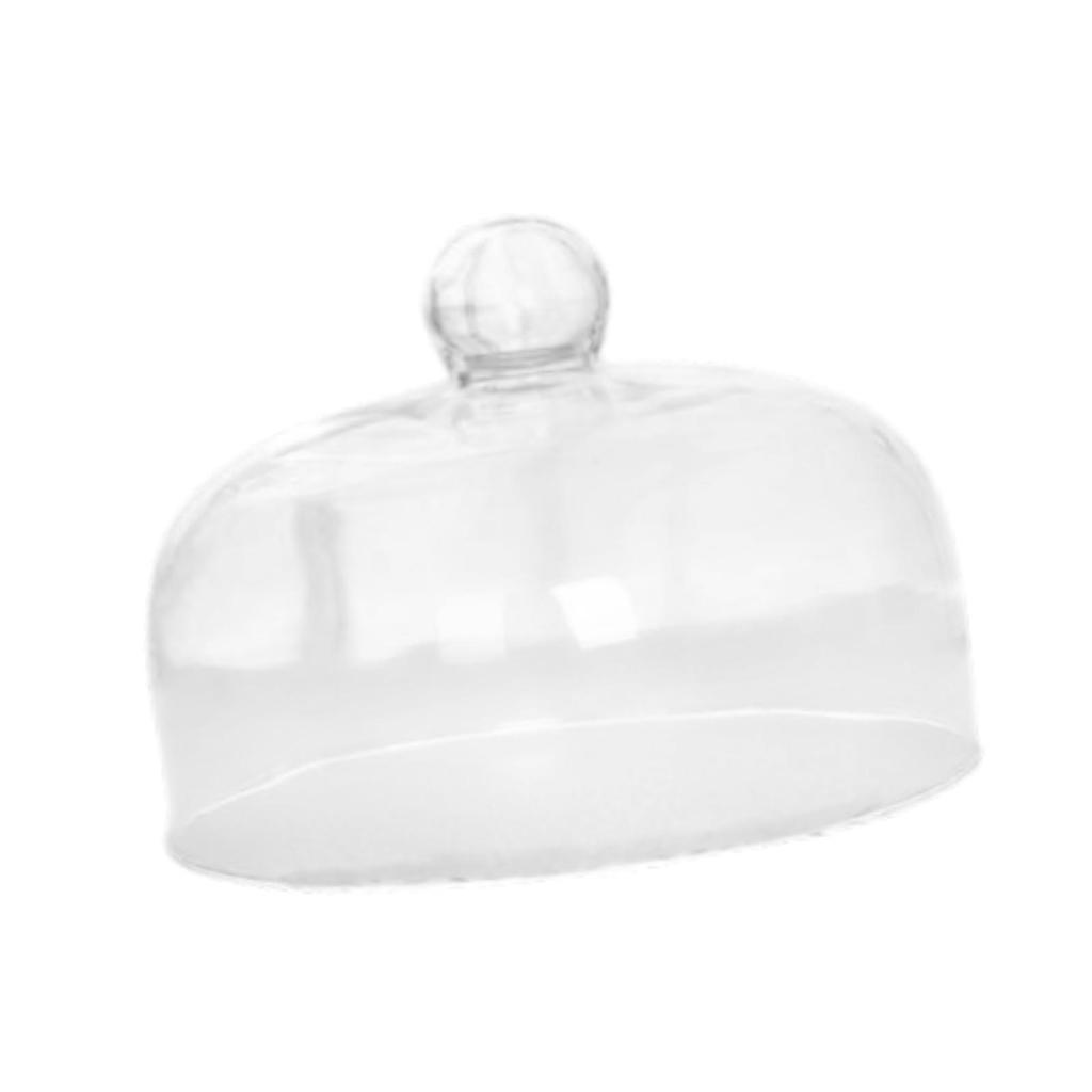 Cake Transparent Glass Stand Round Lid Plate Dessert Presentation Material Suitable for