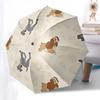 Lady und der Tramp Themen-Regenschirm mit automatischem Öffnen und Schließen, Helle Farbe, 8-Speichen, Tragbar, Geeignet für Männer und Frauen, Ein Pe