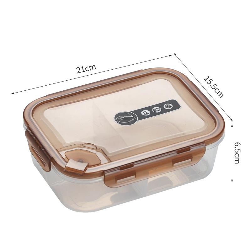 Microwave-safe Plastic Food Storage Box Sealed Multi-compartment Bento Box Portable Student Lunch Box Lunch Box 980₽