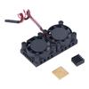 Cooling Fans for Raspberry Pi Heatsink Cooler Radiator ABS Low Noise for 3B 3B+ 4 4B