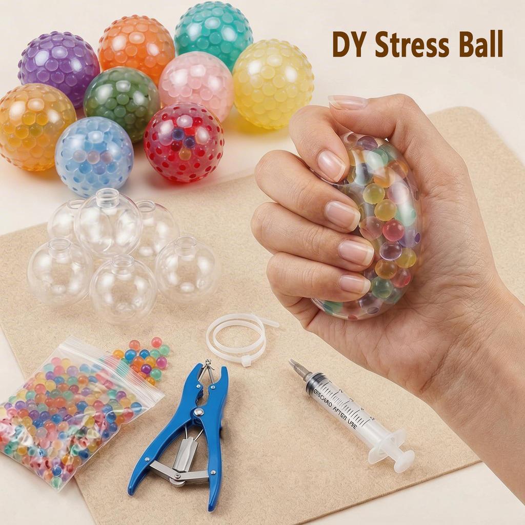 Stress Ball Sphere Jewelry TRP Casting Mold Tool DIY Empty Ball Skin Handmade Ball Decompression Slow Rebound Anxiety Relief Toy