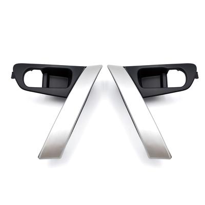 For Nissan QASHQAI J10 2008-2015 2pcs Car Door Handle Base Internal Handle Silver Cover Interior