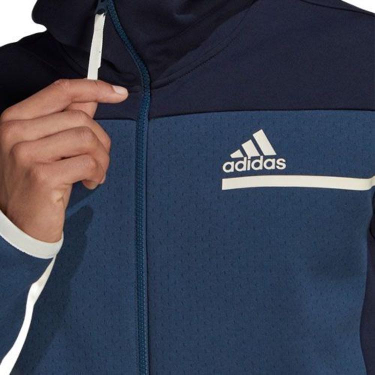 Adidas Jackets Men's Navy Blue Hooded Moderate Other GN6834