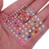50 Sheets Decorative Face Gems Stickers 5.20X5.20X0.30CM Colorful Design Self-Adhesive Ideal For Halloween And Music Festivals