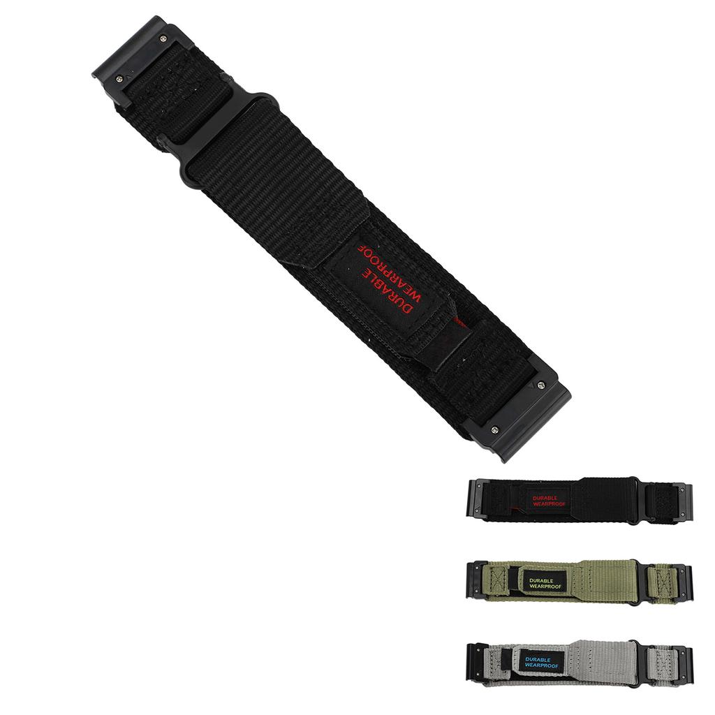 Bracelet de montre en nylon robuste pour Fenix 7X 6X 5X GPS pour Instinct 2x pour EPIX Pro 26 mm réglable à attache rapide
