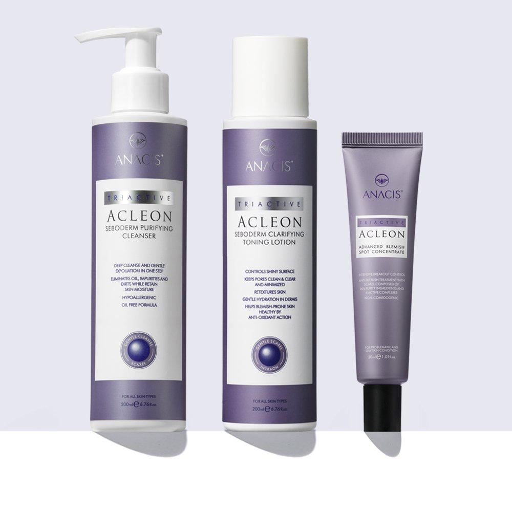 Acleon 3 Types of Basic Youth Cosmetics for Oily Skin (+ 2 Types of Skin Lotion Samples)