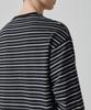 MUSINSA STANDARD Multi-Stripe Relaxed Long Sleeve T-Shirt 1 [Black/White]