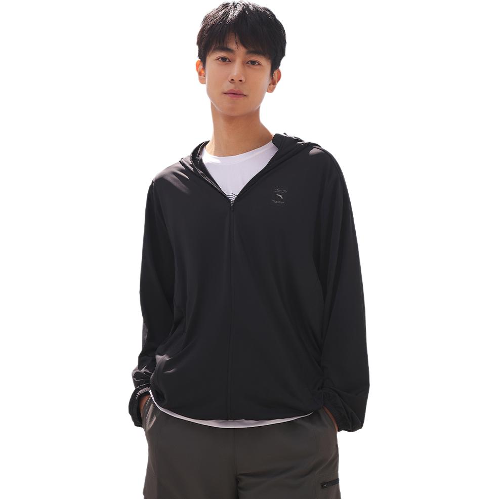 Anta Outdoor Series Absolute Purple 3rd Generation Solid Color Zipper Hooded Breathable Sports UV Protection Sun Protection Jacket 952427704-4