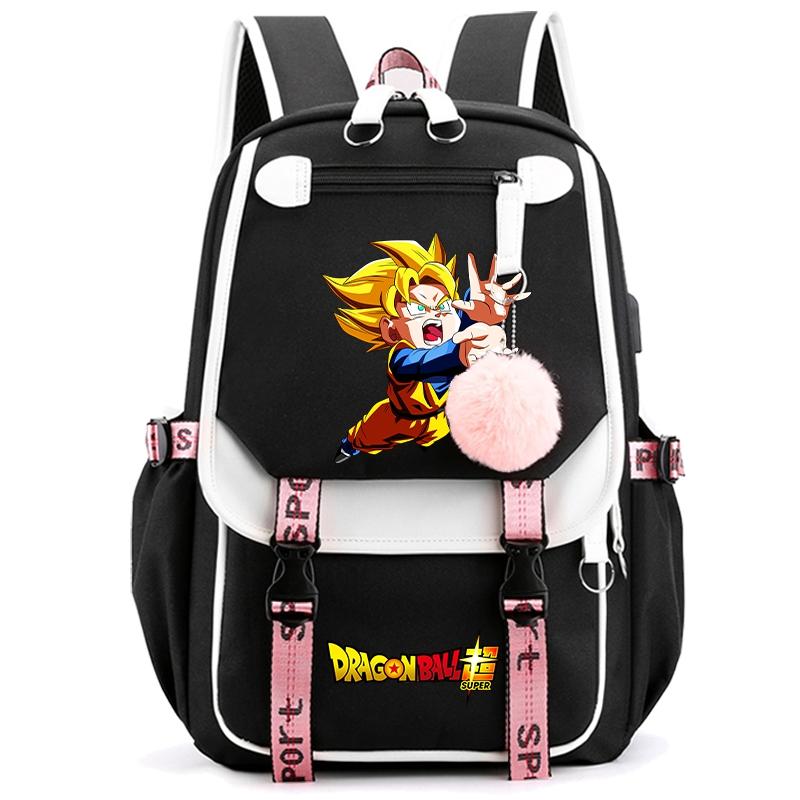 Anime Dragon Ball Bag Large Capacity Backpack for Women Anti Theft Travel Bag Back To Schoolbag for Teenager Girl Laptop Bag Women Travel Bag Mochila