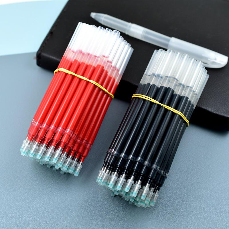 Náplně do jumbo gelových per - Černá a červená, Silný hrot, Velká kapacita (0,5, 0,7, 1,0)