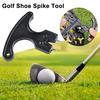 Golfschuhschlüssel mit ergonomischem Griff, Universelles Werkzeug zum Entfernen von Golfschuhstollen, 2-Pin Golfschraubenschlüssel, Golfzubehör