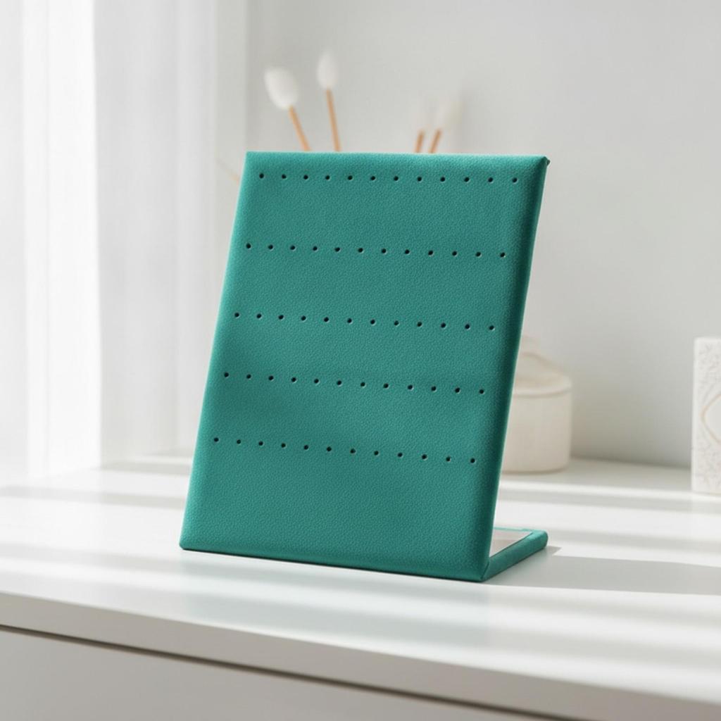 Velvet Earring Display Board Freestanding Jewelry Stand Perforated