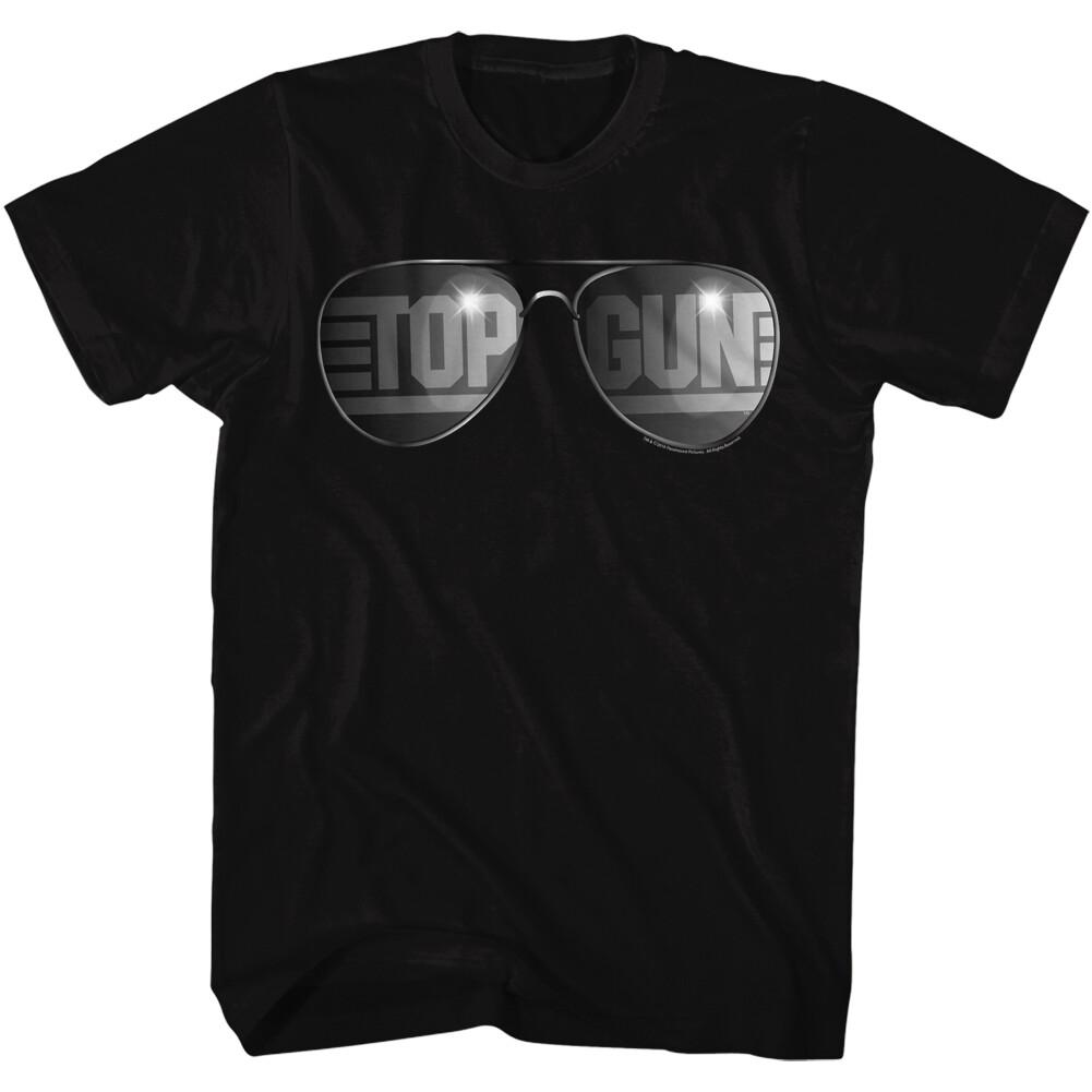 Top Gun Movie Aviator Glasses With Movie Name Reflection Adult Men T Shirt XXXL