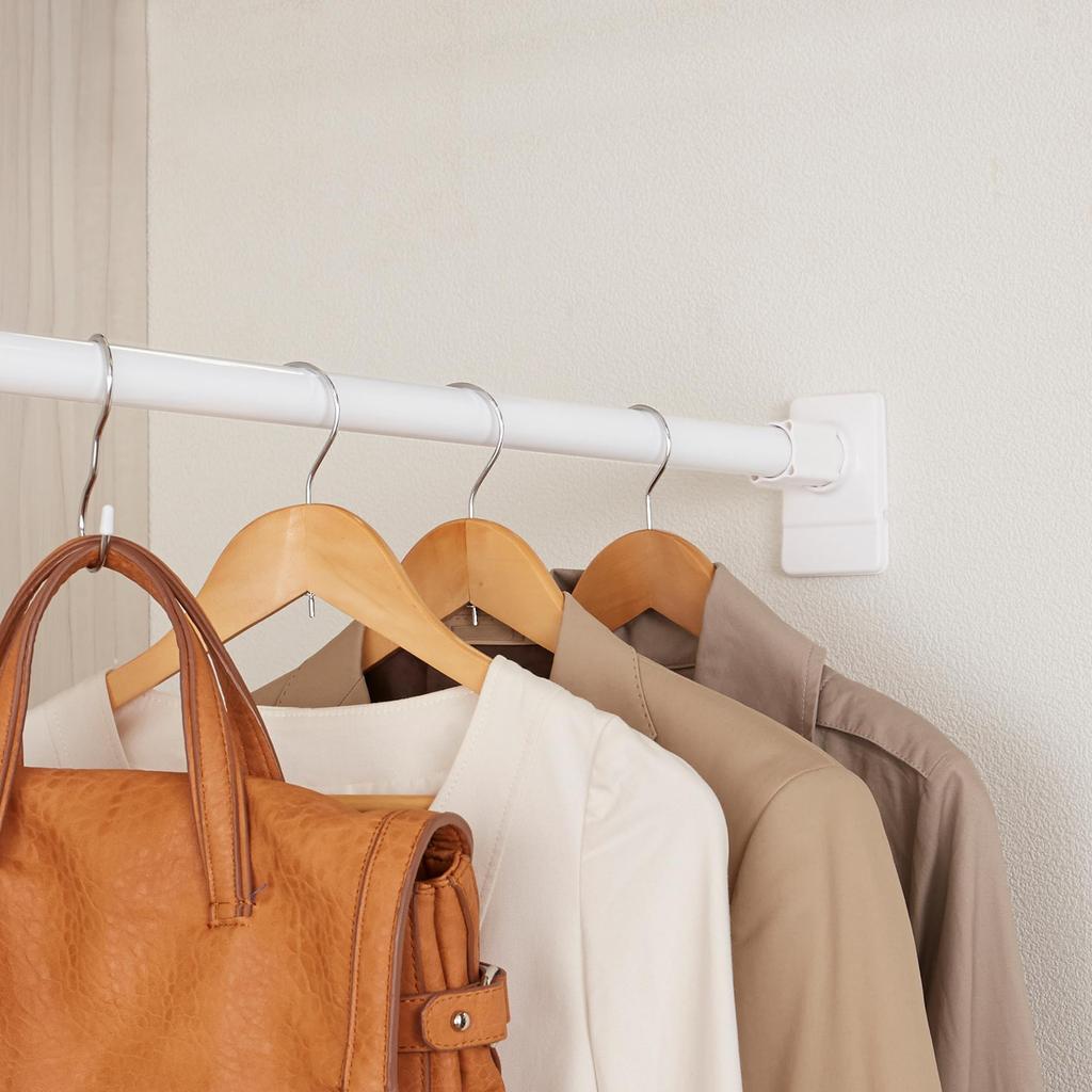 HEIAN SHINDO [Set of 2] Heavy-Duty Extra-Thick Tension Rods, White, Load Capacity 65-25kg, Mounting Dimensions 113-193cm, NGP-110, Heian Shindo Kogyo