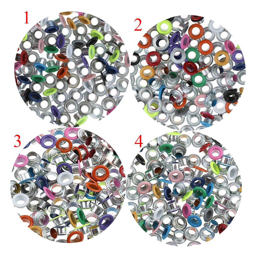 100pcs Colorful Round Eyelets / Rivets - 3mm