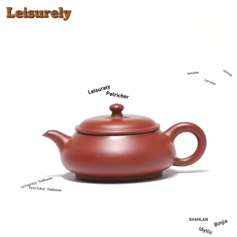181Ml Classic Yixing Purple Clay Teapots Handmade Open Oven Pot Raw Ore Zhu Mud Tea Soaking Kettle With Filter Zisha Set For