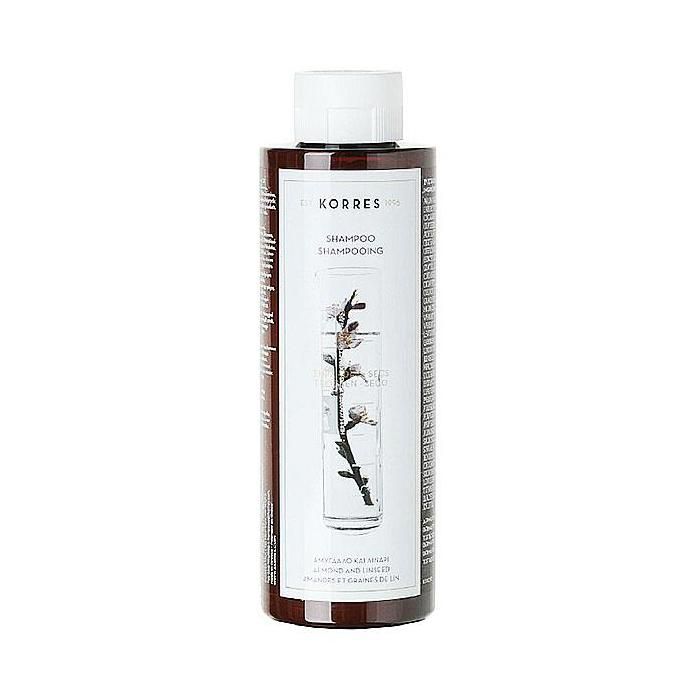 Korres shampooing réparateur amandes &amp; graines de lin 250ml