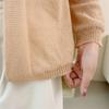 2025 Casual Korean Style Cardigan Women Sweater Long Sleeve Knitted Thin Elegant Jackets Autumn Solid Color Top Knitwear Coats Clothing