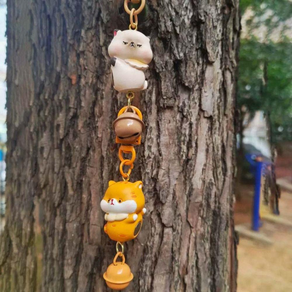 2pcs Resin Couple Keychains Dog Backpack Key Ring Funny Magnetic Animal Pendants  Girls