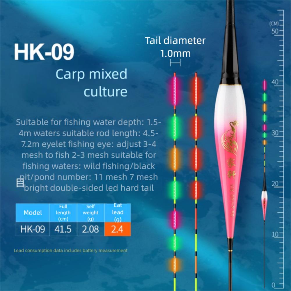 Buoy Strike LED Light Float Indicator Rock Fishing Floats New Electronic Fishing Float  Long Tail