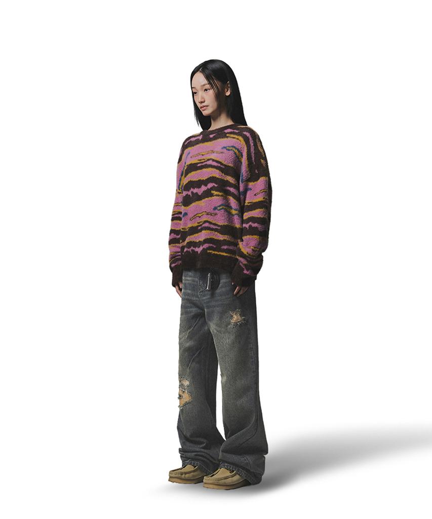NOT4NERD Night Mist Mohair Knit - Brown