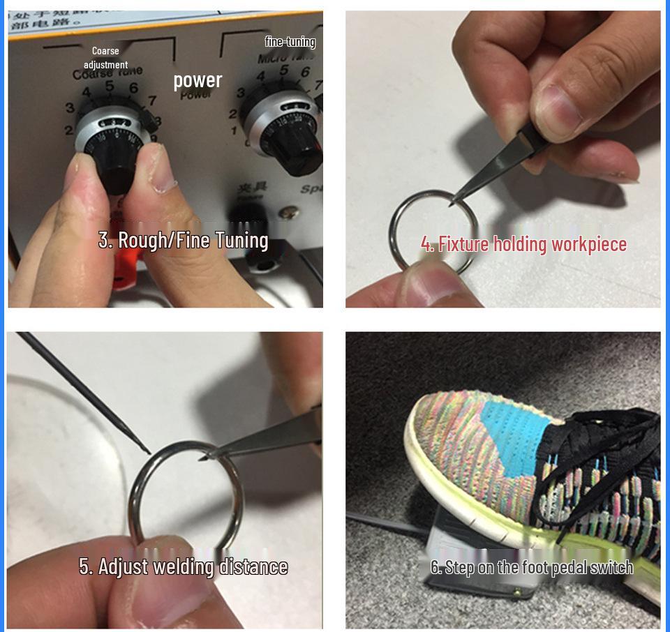 30A Portable Handheld Jewelry Spot Welder for Small Rings and Manual Pulse Welding