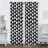 Black White Kitchen Curtains Living Room Curtain Halloween Decoration Partition Blinds Shades Home Interior Made Of Polyester Great Decor