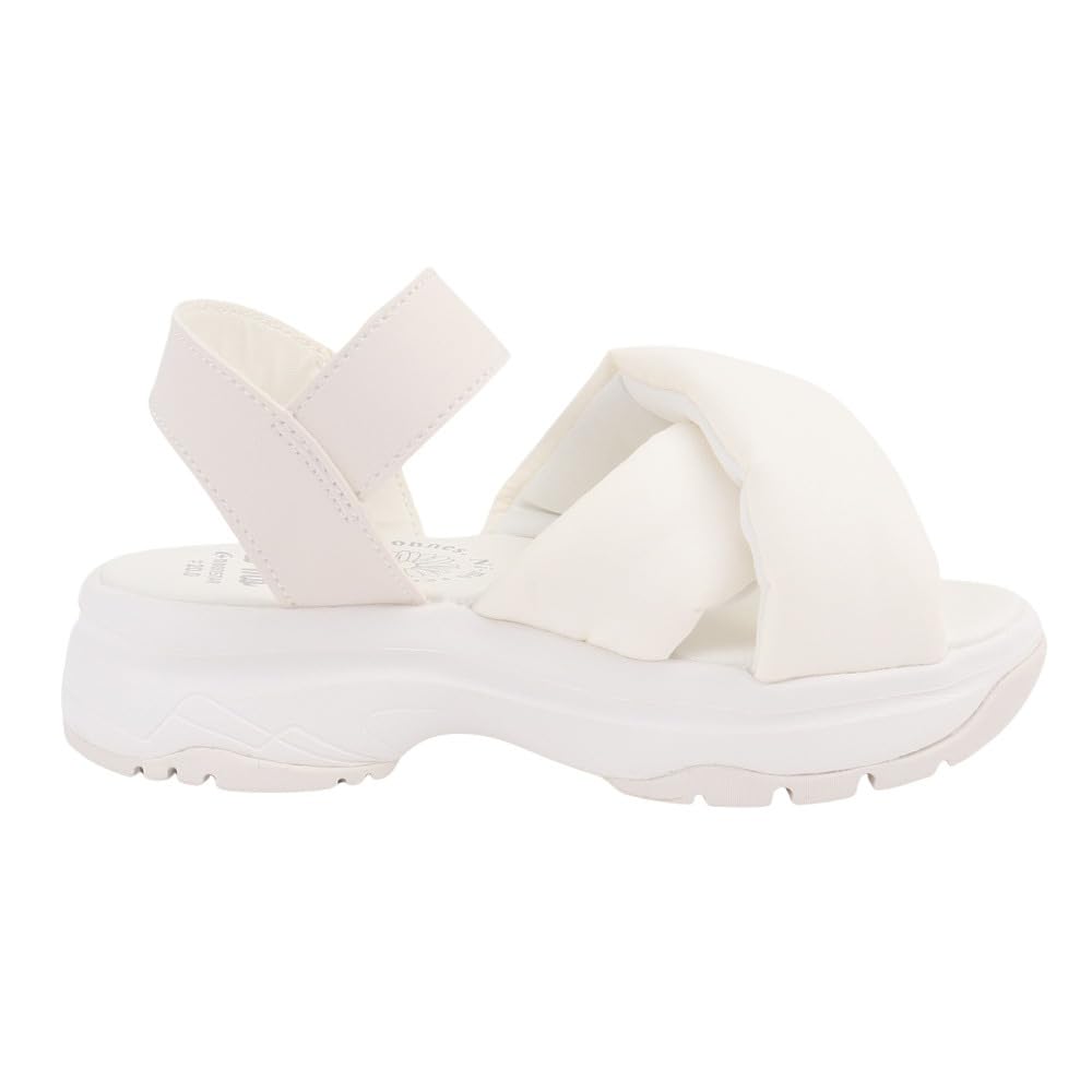 Moonstar NM J132 2E Girls' Sandals, Off-White, 19.0 Cm,