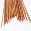 36cm Double-Ended Carbonized Bamboo Knitting Needles - Sharp, Smooth DIY Yarn Tool