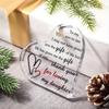 Heart Acrylic Son-in-Law Gifts – From Mother-in-Law, Future. Birthday, Father's Day, Xmas, Wedding (3.9x3.9x0.4'').