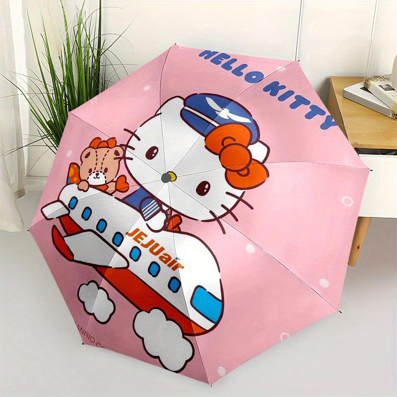 

1pc Hello Kitty Airplane Umbrella with Plastic Handle,Suitable for All Seasons Home Travel Outdoor UmbrellaSanlio264