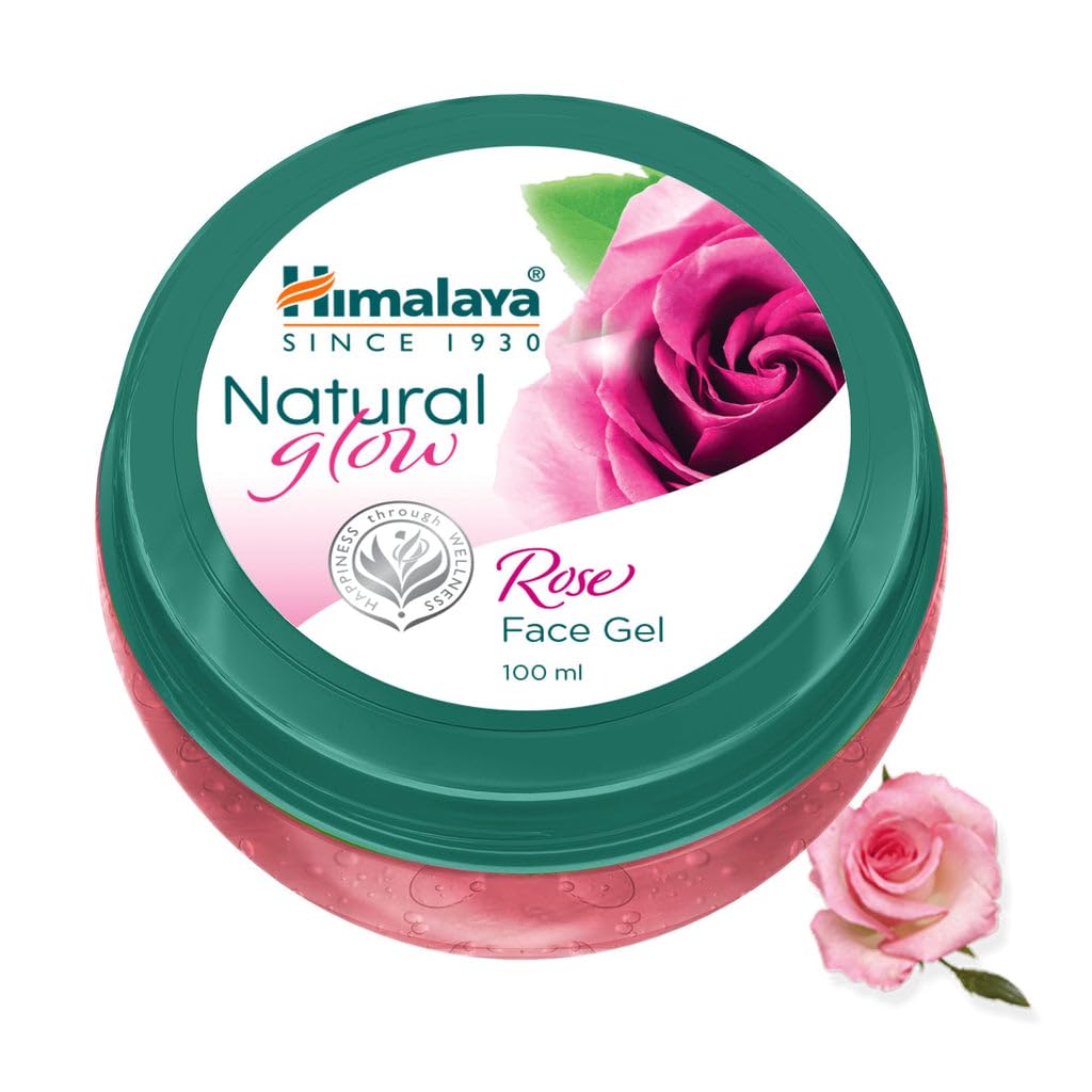 

Himalaya Natural Glow Rose Face Gel 100 мл Увлажняющий крем для сияющей здоровой кожи Нелипкий Освежающий Ежедневный уход за кожей