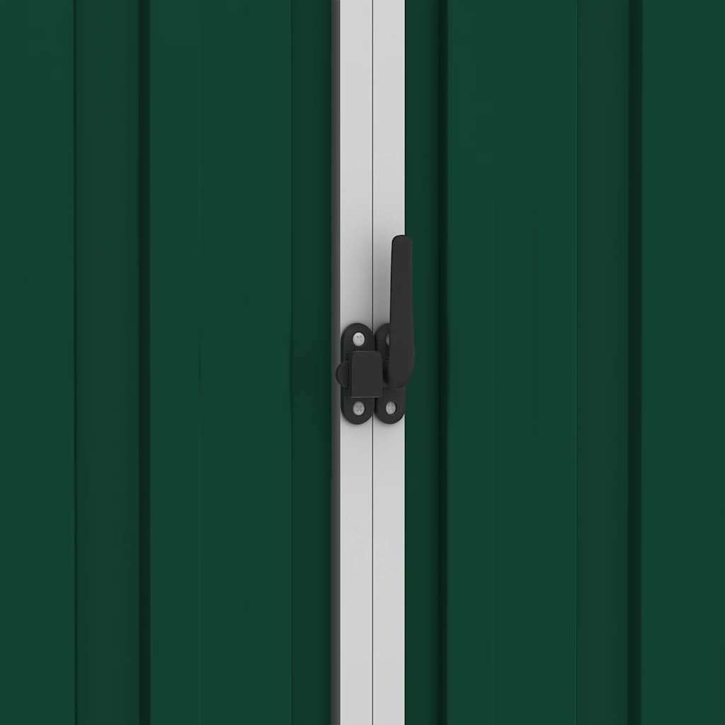 Garden Shed Green 205 x 129 x 183 cm Galvanized Steel