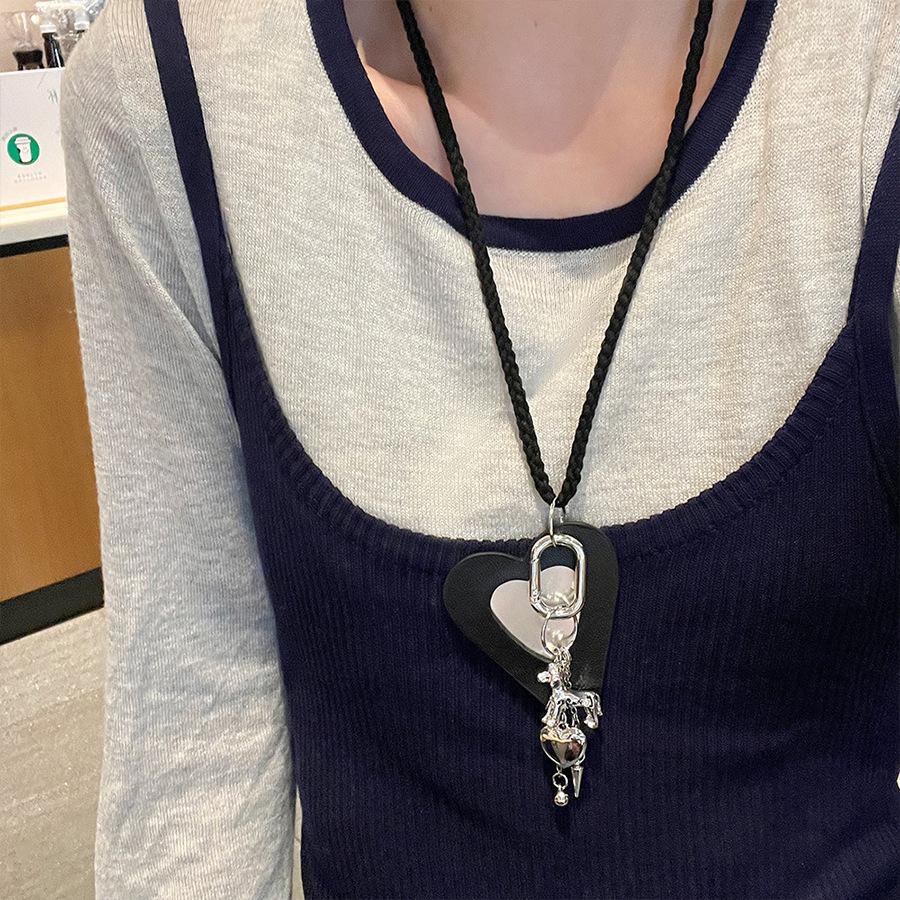 Minimalist Star Heart Long Necklace - Unique Cross-border Design for Women