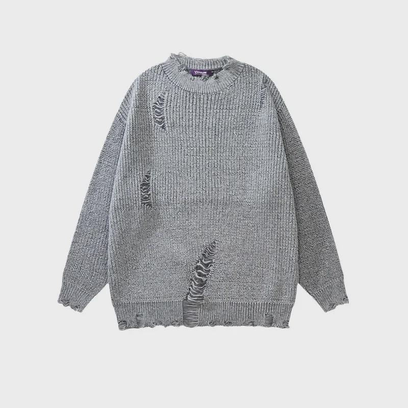 Unisex Knitted Sweater: Trendy Loose-Fit for Spring & Autumn