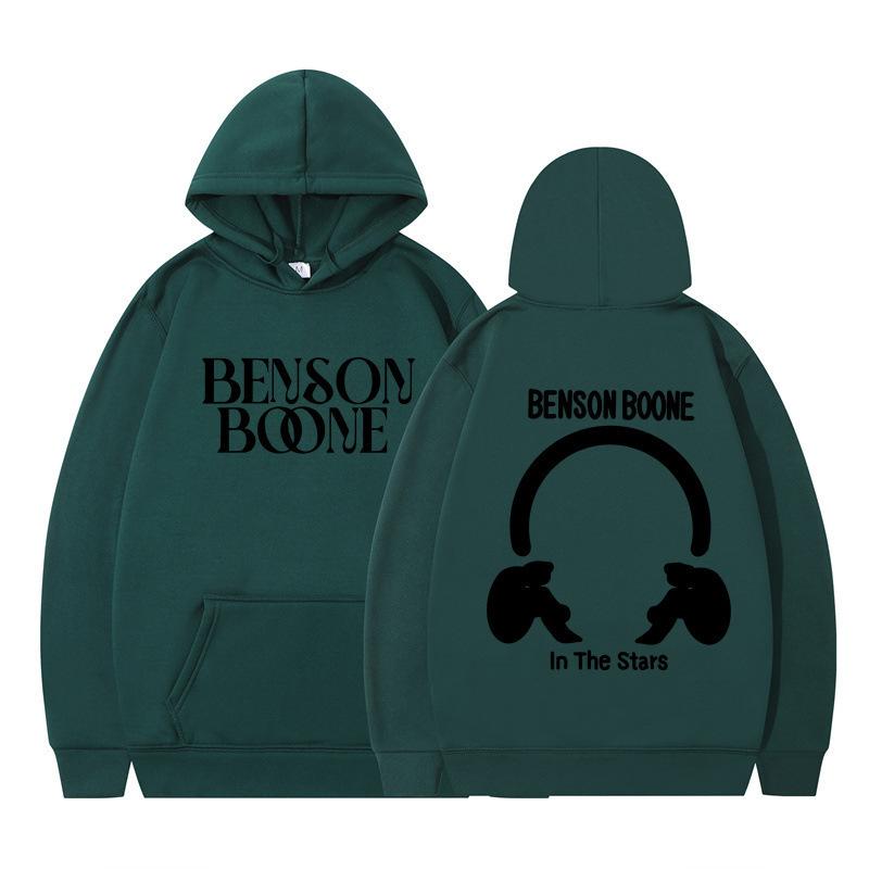 Hooded Sweater Harajuku Funny Benson Boone Sweater Long Sleeve Men's and Women's Pullover