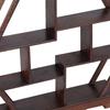 Home Carving Crafts Rack Antique Display Rack Flower Pot Rack Desk Decoration (Hexagonal)