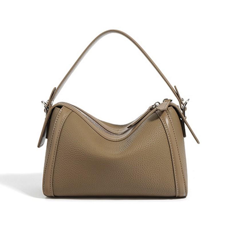 Boston Bag High-end Simple Versatile Women s Commuting Handbag Large Capacity Shoulder 22x11x15cm