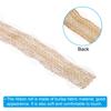 Burlap Fabric Ribbon Natural Wrapping Wired Jute Lace Crafts Roll Floral Sided for Home Wreath Wedding Christmas Decoration