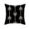 Black and White Geometric Decorative Pillowcases Living Room Office Home Pillowcases Car Ornaments
