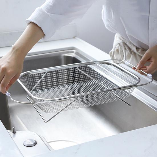 Sink Strainer Drain Basket Strong Load-bearing Retractable Design Multi-purpose Expandable Sink